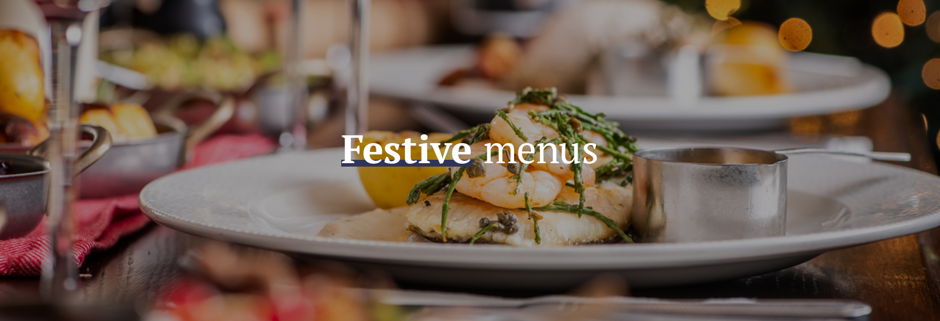 Festive Christmas Menu at The Carpenter's Arms 