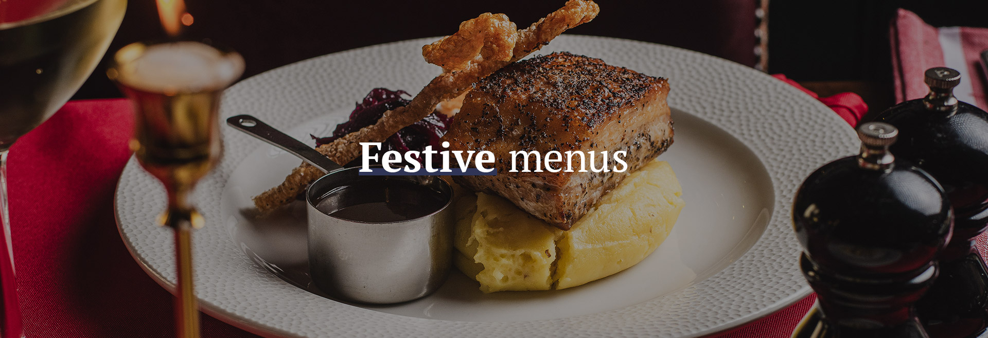 Christmas menu at The Carpenter's Arms