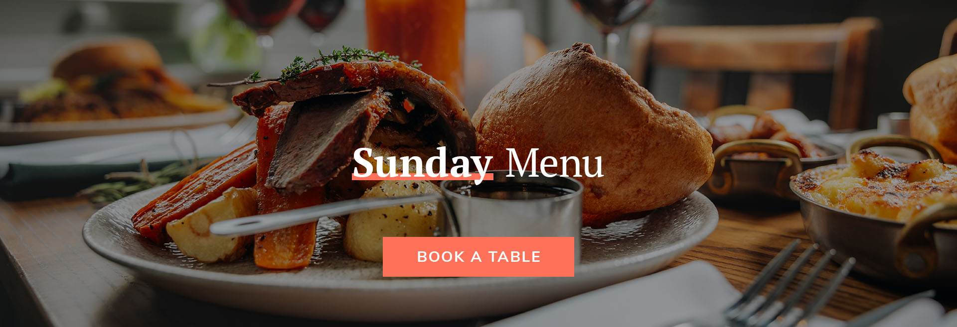 Sunday Menu at The Carpenter's Arms